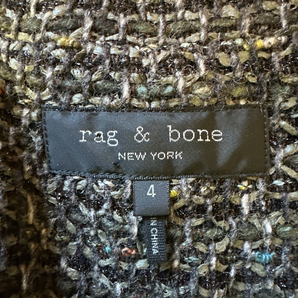RAG & BONE Sz 4 MARGOT LINTON WOOL BOYFRIEND BLAZER JACKET Pockets Classic EUC - Picture 10 of 15